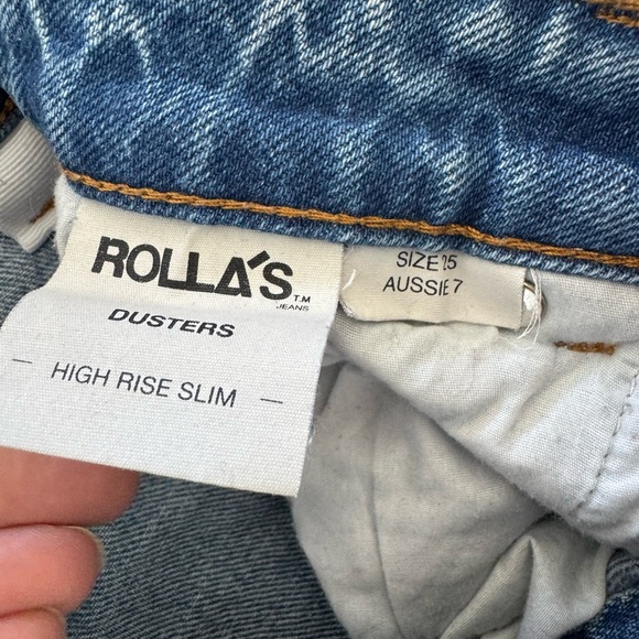 Rolla's -Dusters Jeans Women’s 25 Blue ~High Rise Slim - Picture 3 of 5